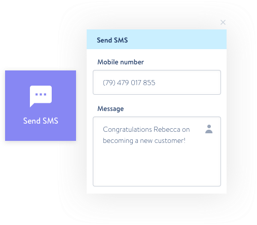 Send SMS feature